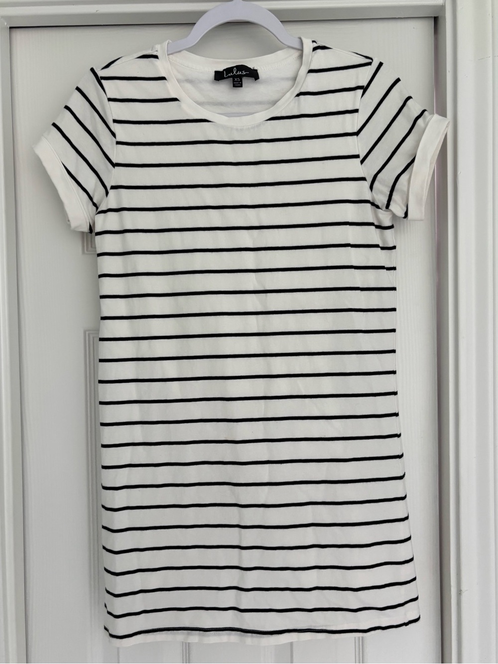 Lulu's Striped Short Sleeve Dress
